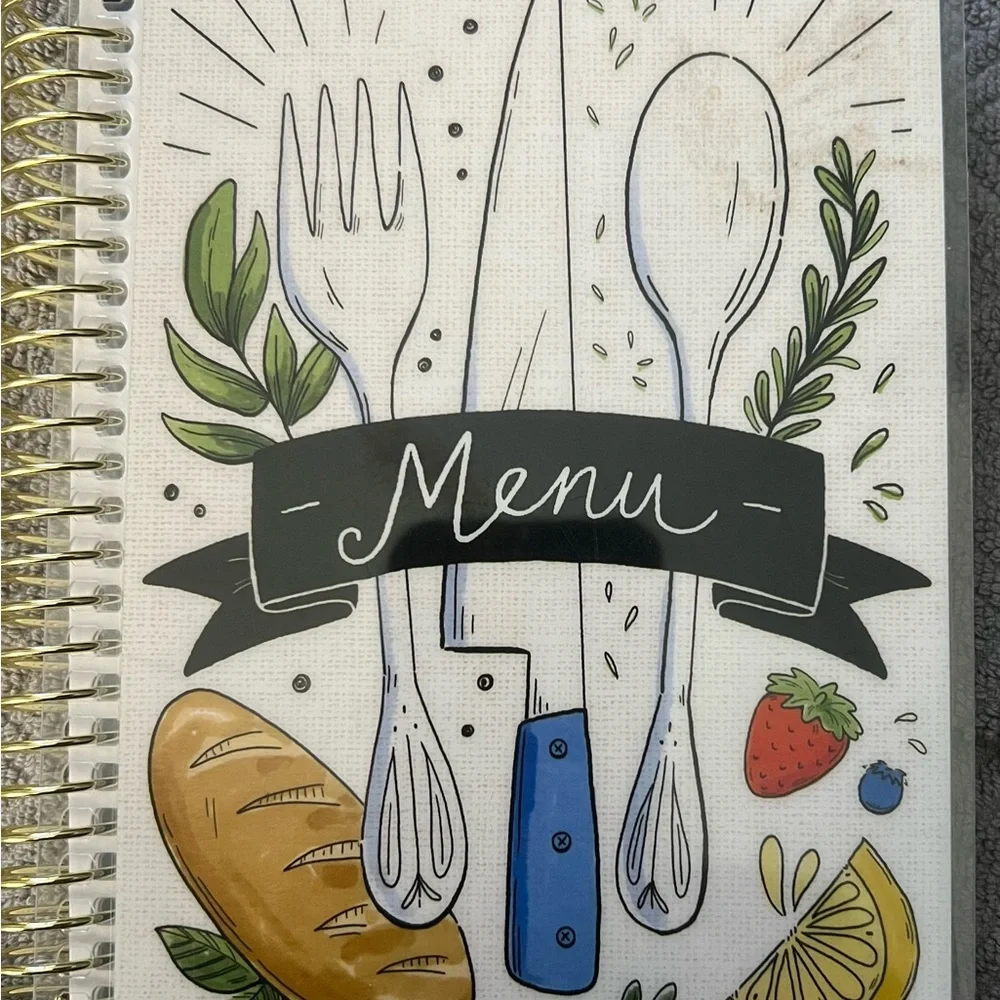 Colorful Menu Planner Notebook - Picture 1 of 4
